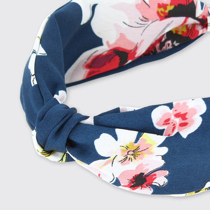 SIENNA WIDE HEADBAND- NAVY