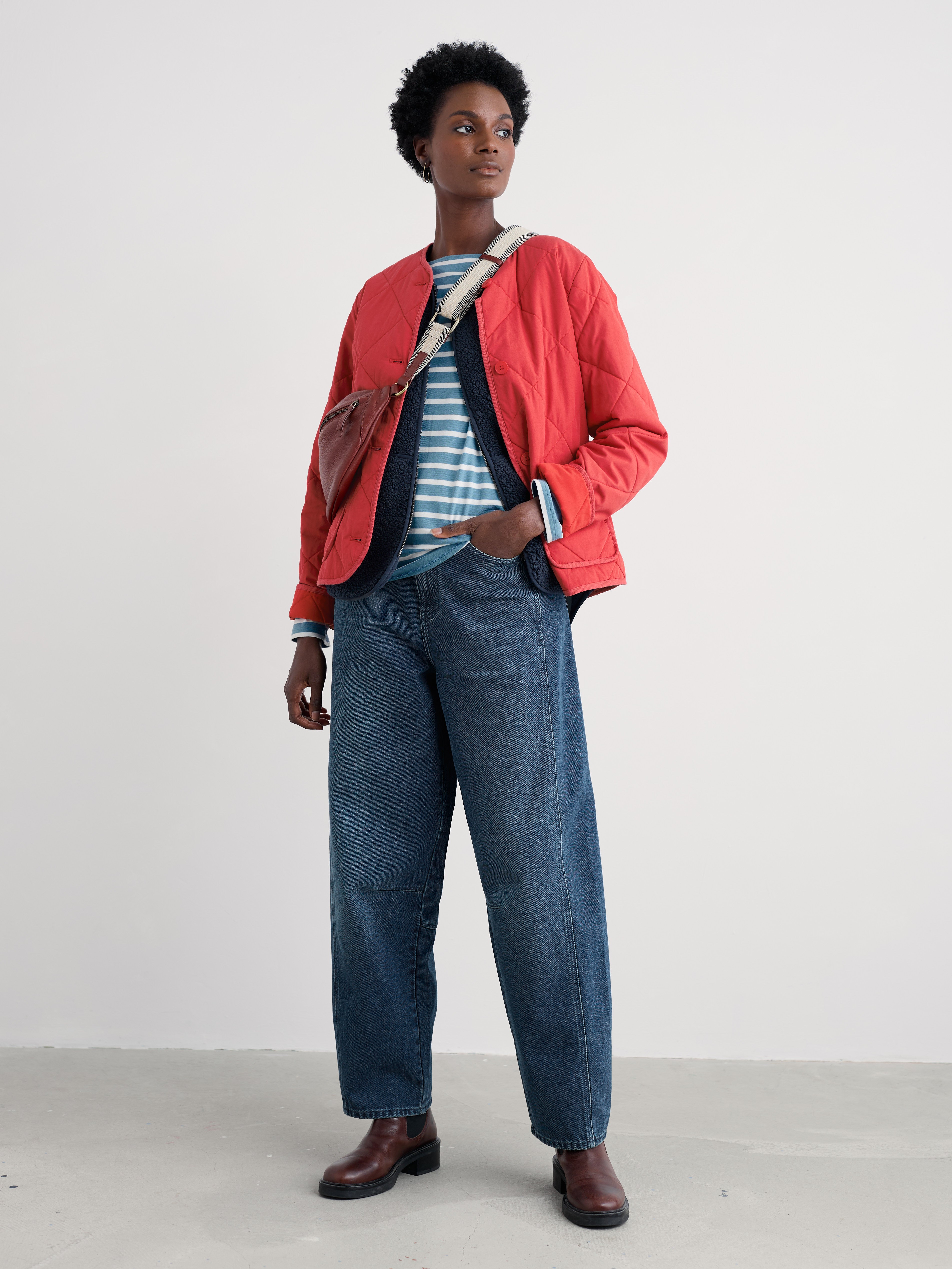 Seasalt Swift Barn Jacket - Tomato-Seasalt-White finn
