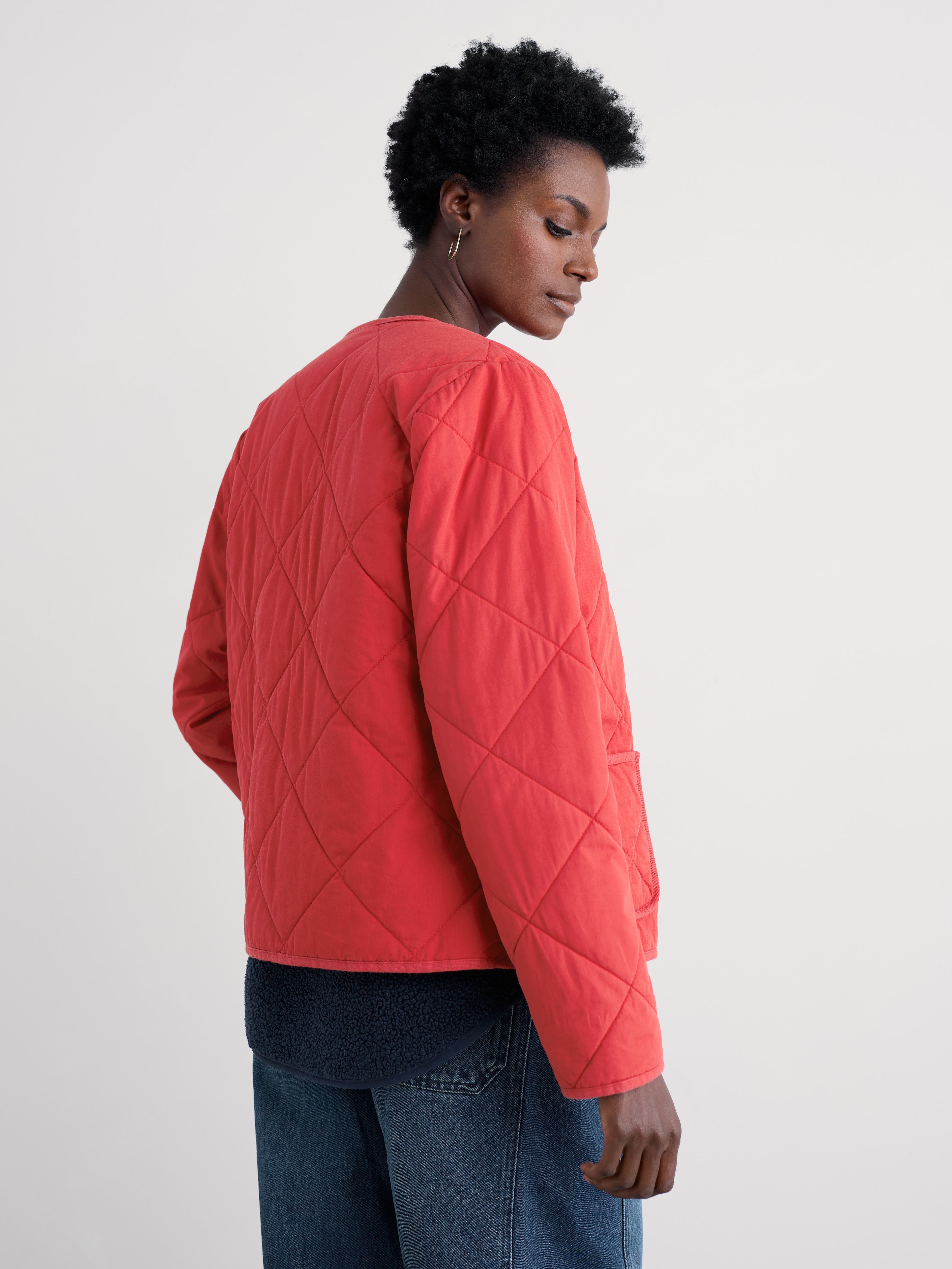 Seasalt Swift Barn Jacket - Tomato-Seasalt-White finn