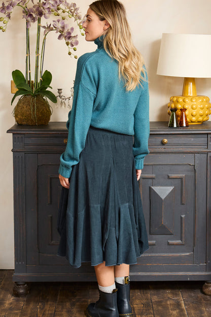 Turtle Neck Turn Back Cuff Jumper