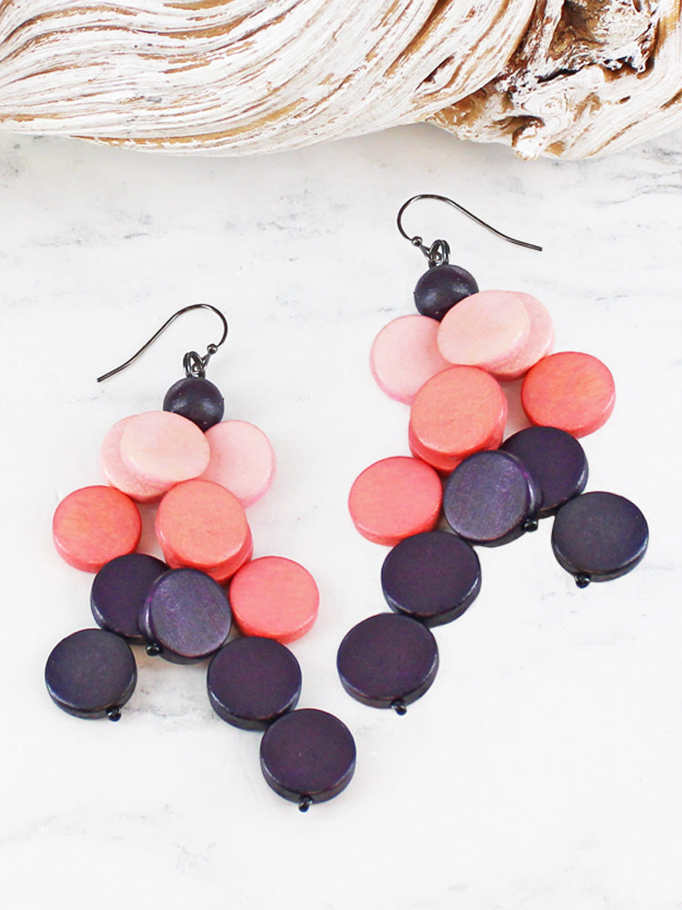 Disc Cluster Earrings