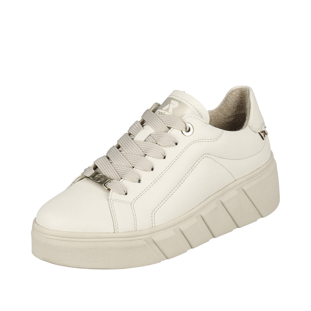Rieker Chunky Trainer W0503-Footwear-White finn