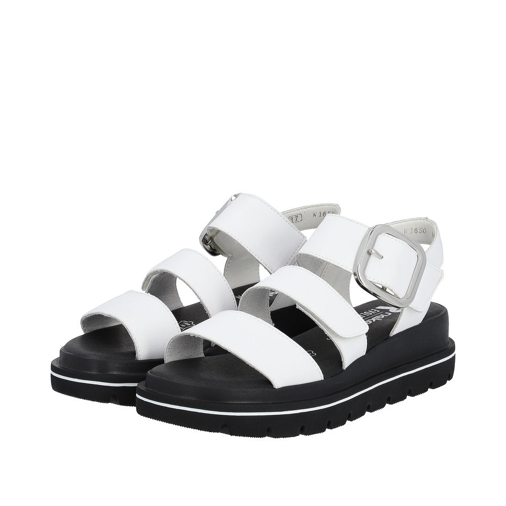 Rieker White Sandal W1650-White finn