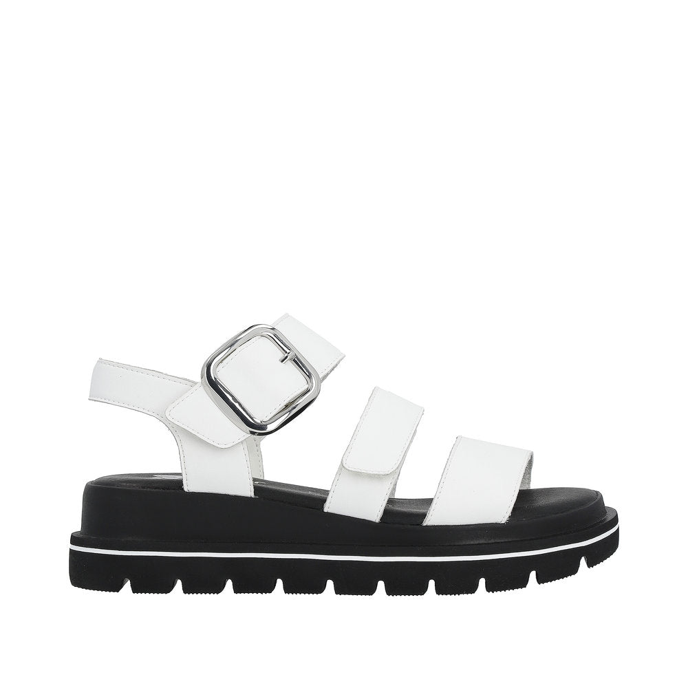 Rieker White Sandal W1650-White finn