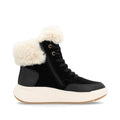Rieker Black Fur Lined Boot W1773-Footwear-White finn