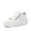 Rieker White Trainer W2605-Footwear-White finn