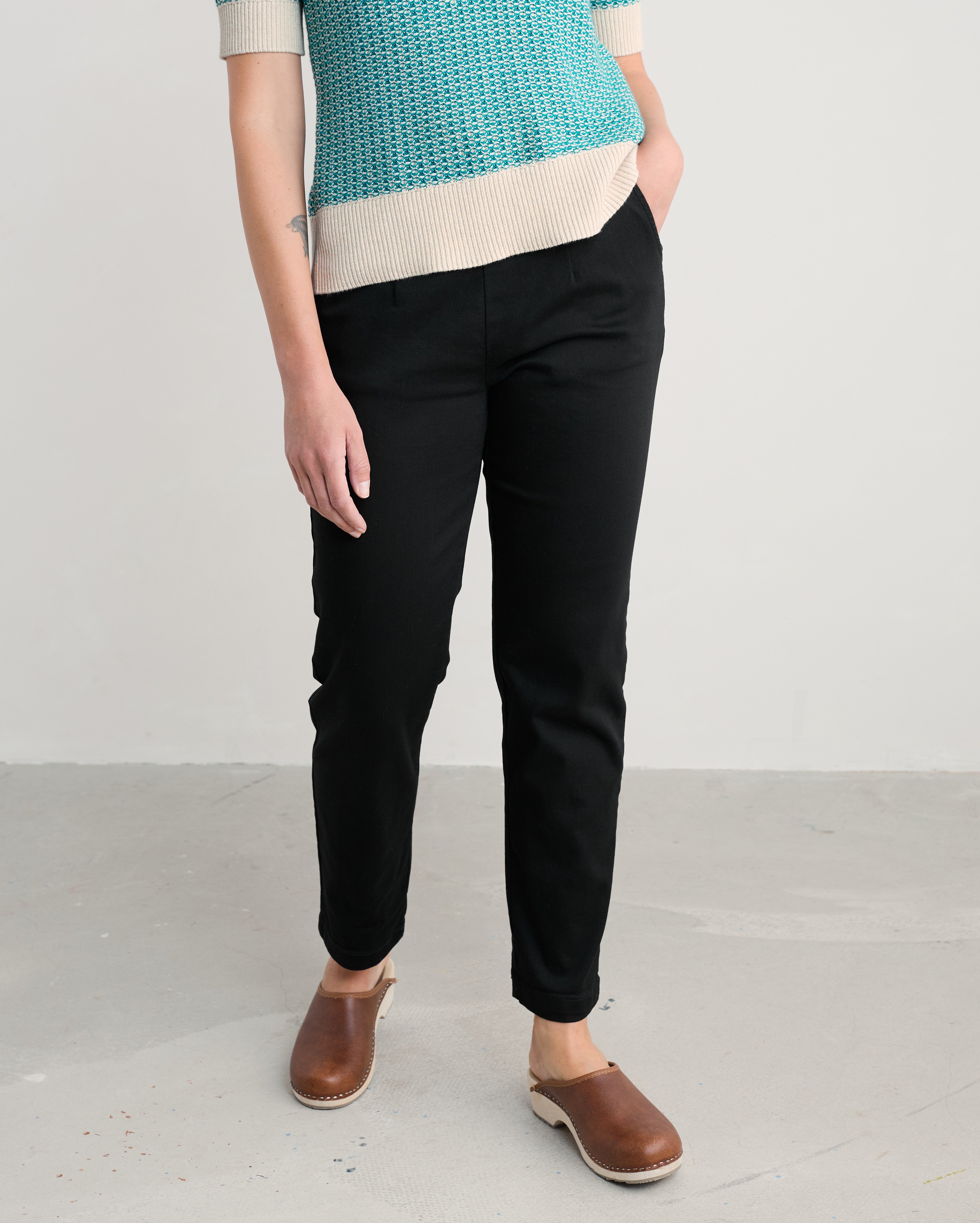 Seasalt Waterdance Trouser Black-Trousers-White finn