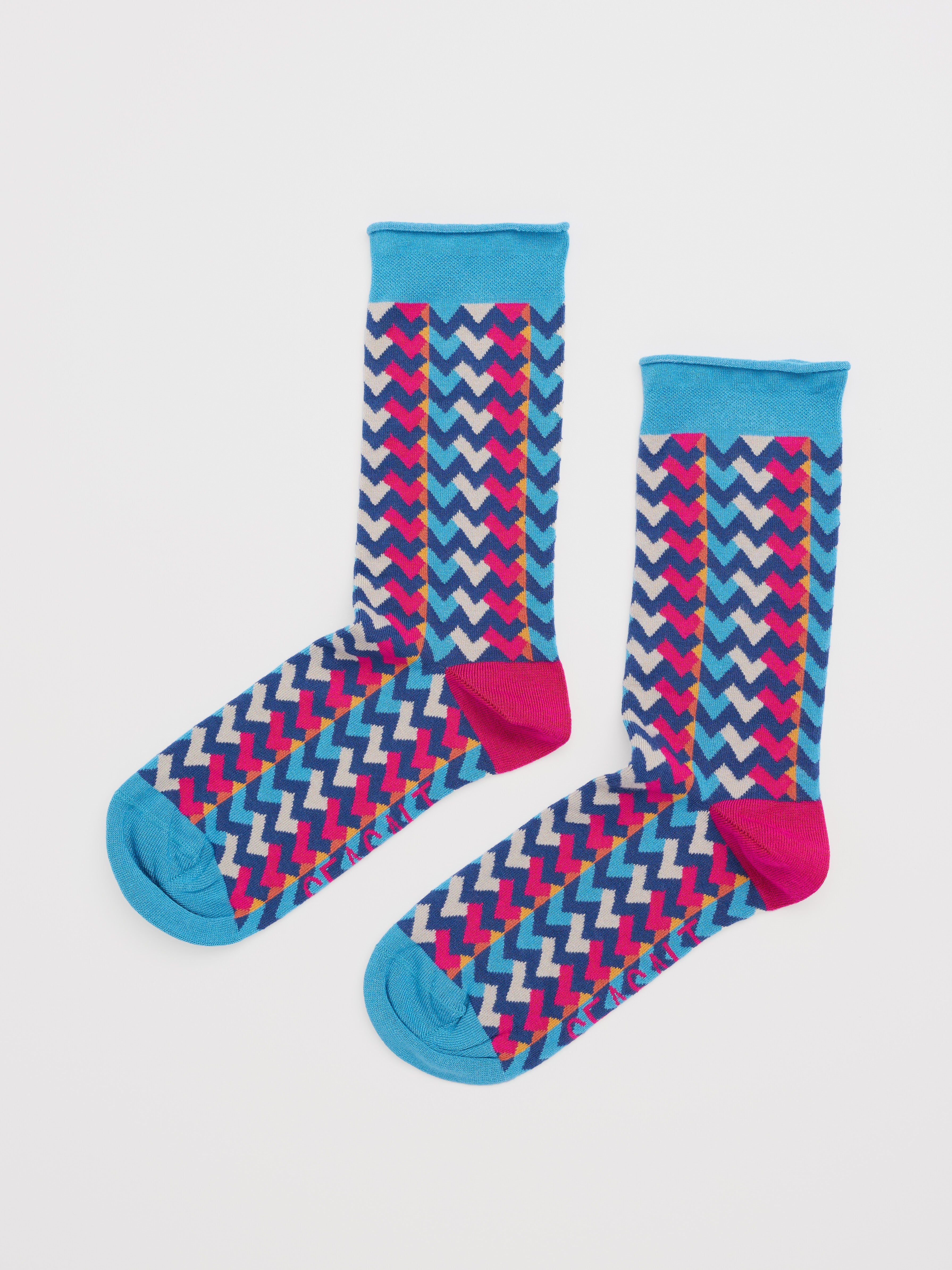 Seasalt Women's Bamboo Arty Socks-Socks-White finn