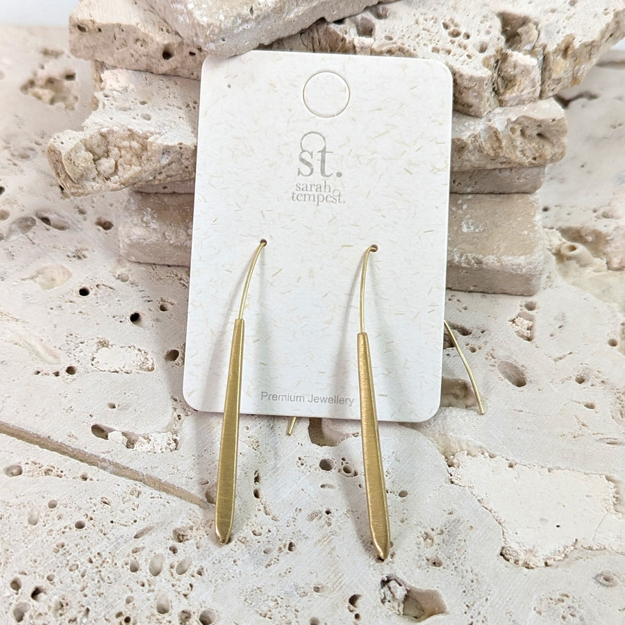 Sleek organic bar earrings XSST093E-MG-Earrings-White finn