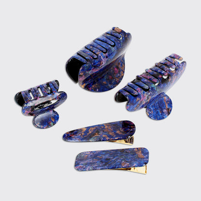 ATHENA CHUNKY CLAW CLIP- BLUE