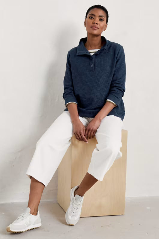Seasalt Last Boat Sweatshirt-Jumper-White finn
