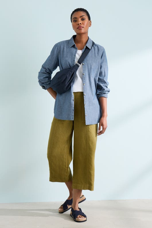 Seasalt Poleacre Cropped Linen Trousers