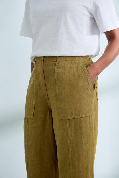 Seasalt Poleacre Cropped Linen Trousers