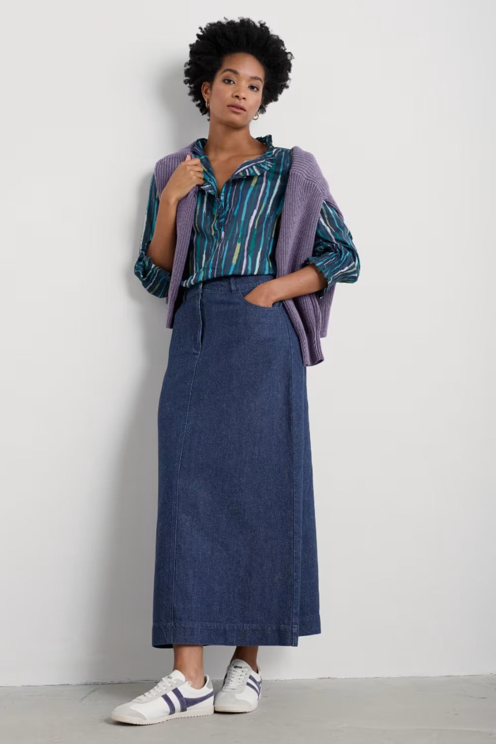 Seasalt Twining Printed Blouse in GOTS-Certified Organic Cotton