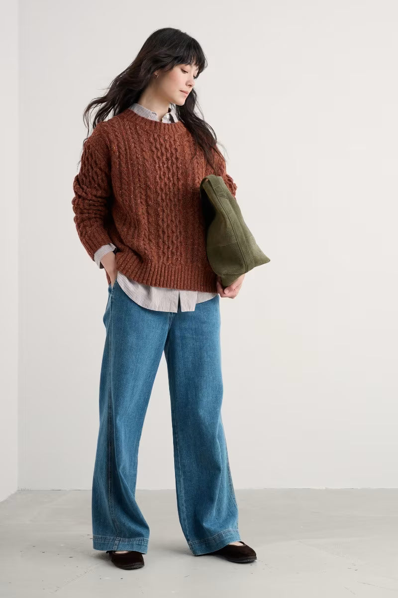 Seasalt Newlyn Cable Knit Jumper