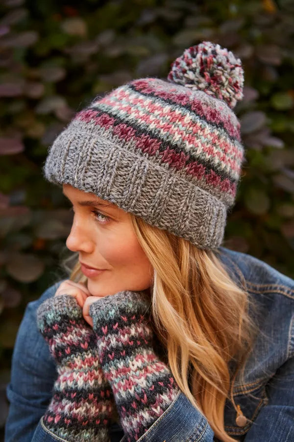 Pachamama Wharfdale Bobble Beanie-Accessories-White finn