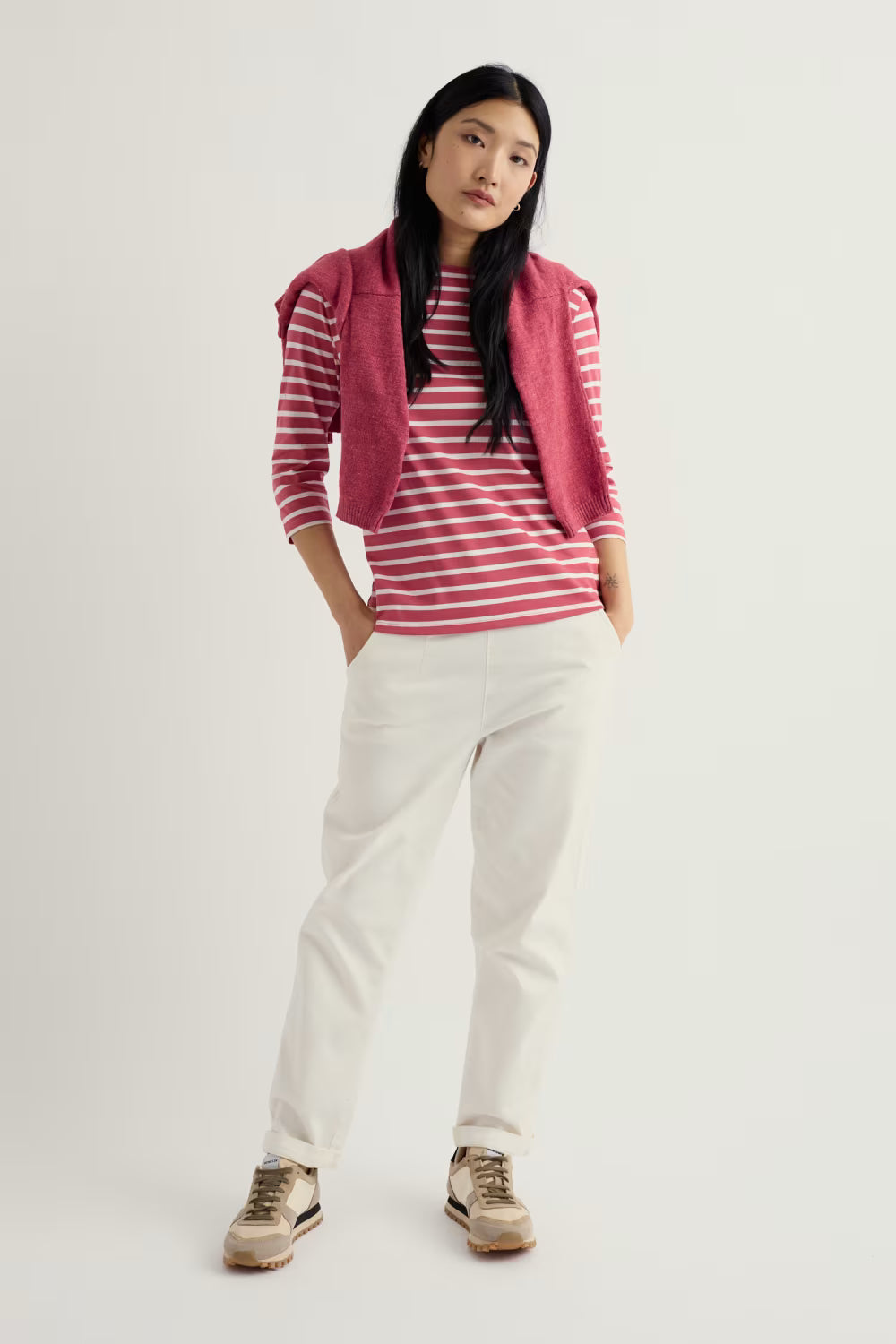 Seasalt Sailor Top - Breton Echinacea