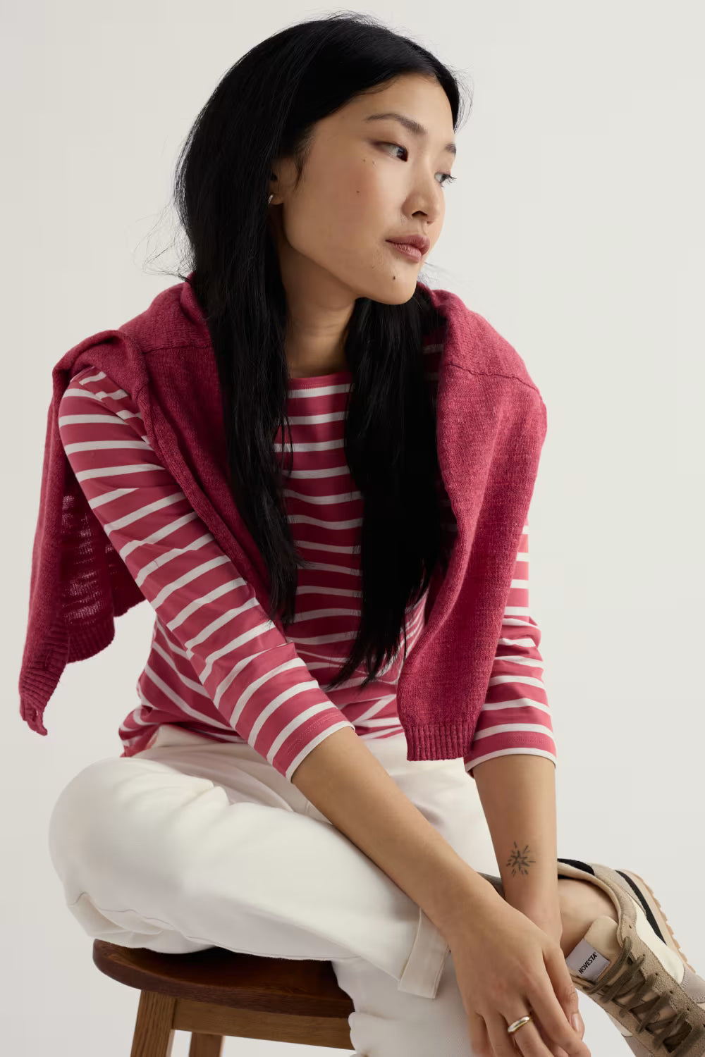 Seasalt Sailor Top - Breton Echinacea