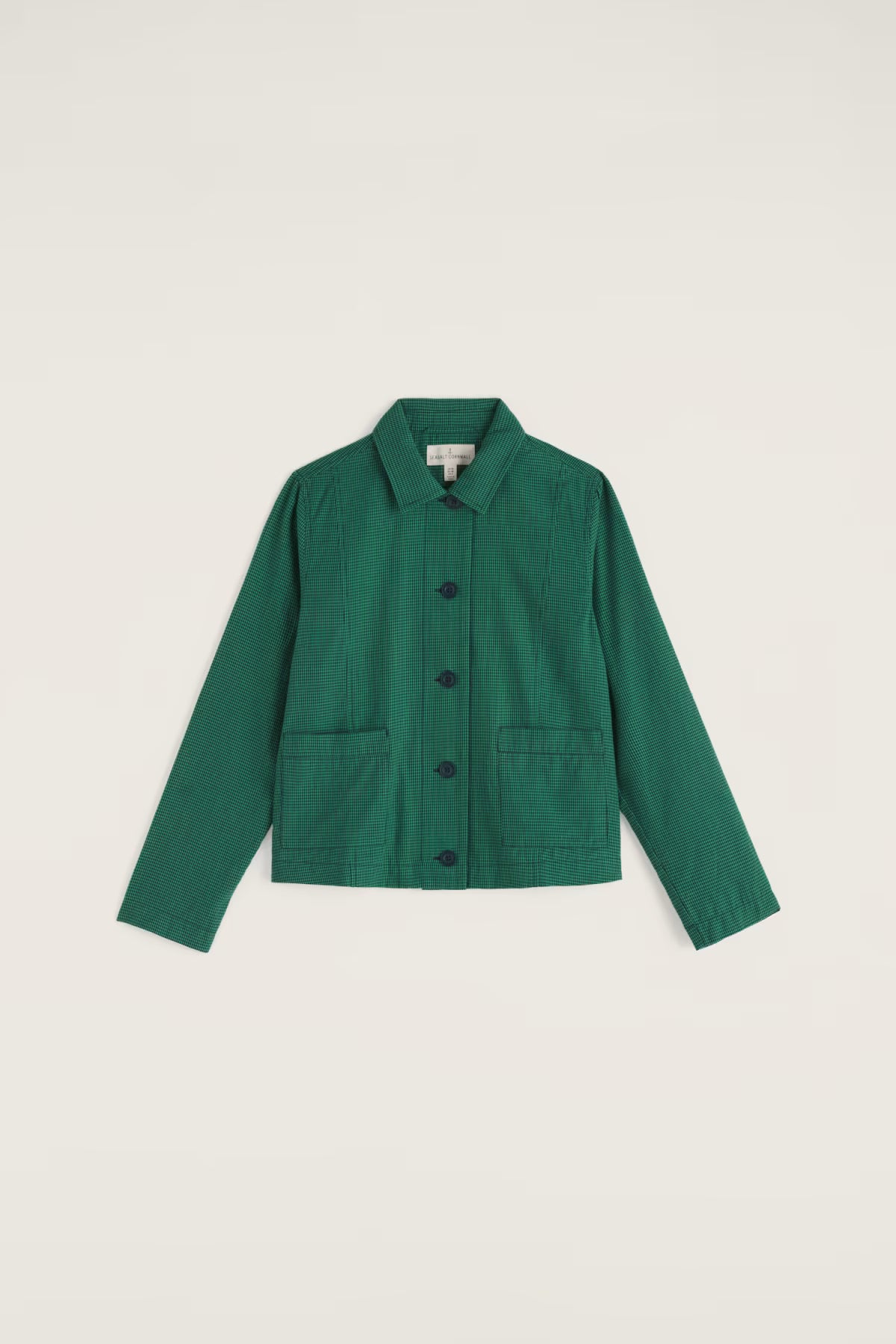 Seasalt Carnon Downs Jacket - Forest Garden Spring Green-Seasalt-White finn