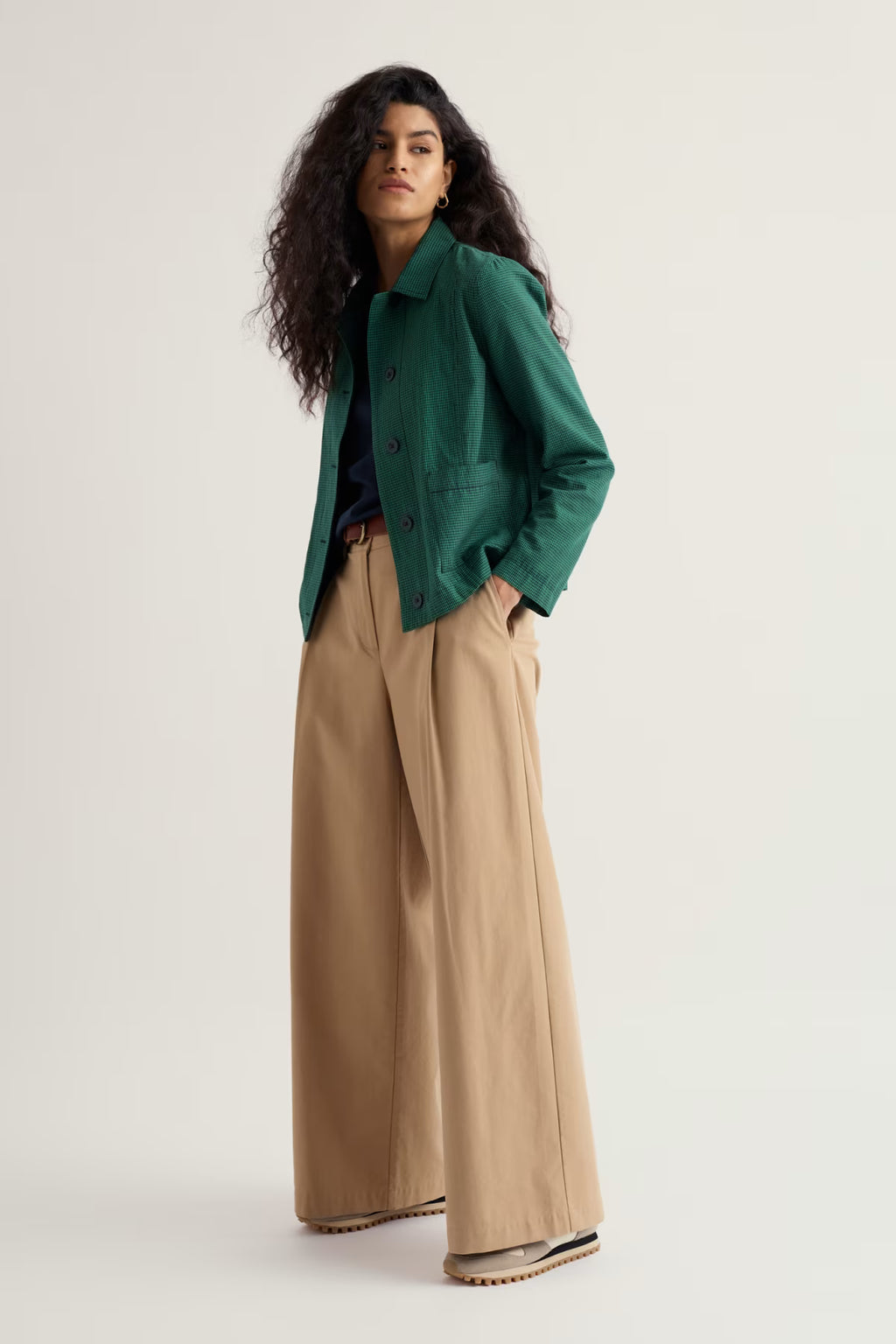 Seasalt Carnon Downs Jacket - Forest Garden Spring Green-Seasalt-White finn