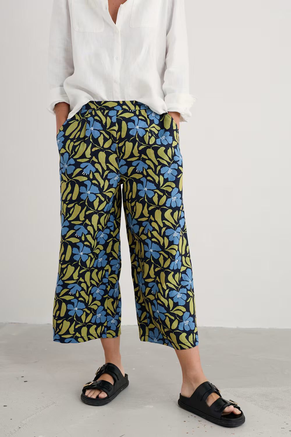 Seasalt Peaceful Haven Culottes-Trousers-White finn