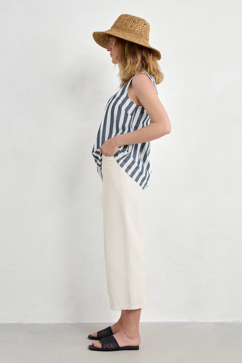 Seasalt Sea Kissed Vest-Shirts & Tops-White finn