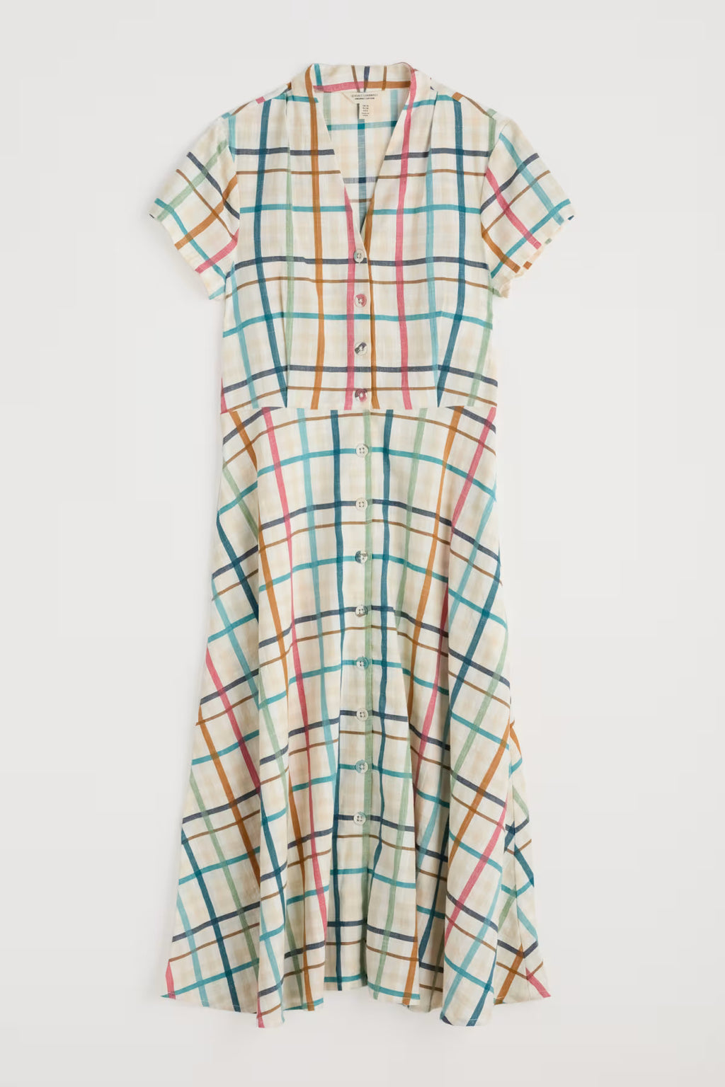 Seasalt Carved Wood Dress-White finn