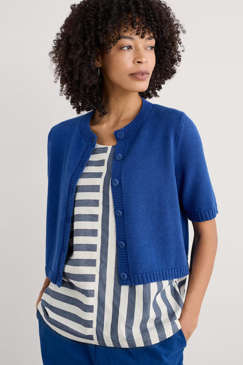 Seasalt Gillian Creek Cardigan- Bright Marine