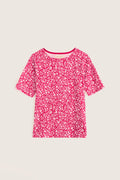 Seasalt Poisson T-Shirt-Protea Ditsy Bright  Radish
