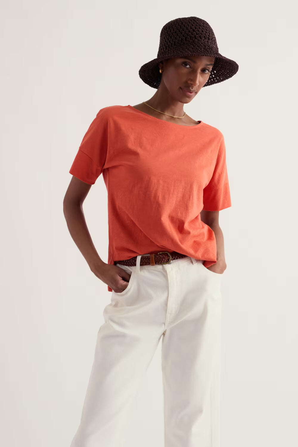 Seasalt Bryher View T-Shirt-Crab Claw