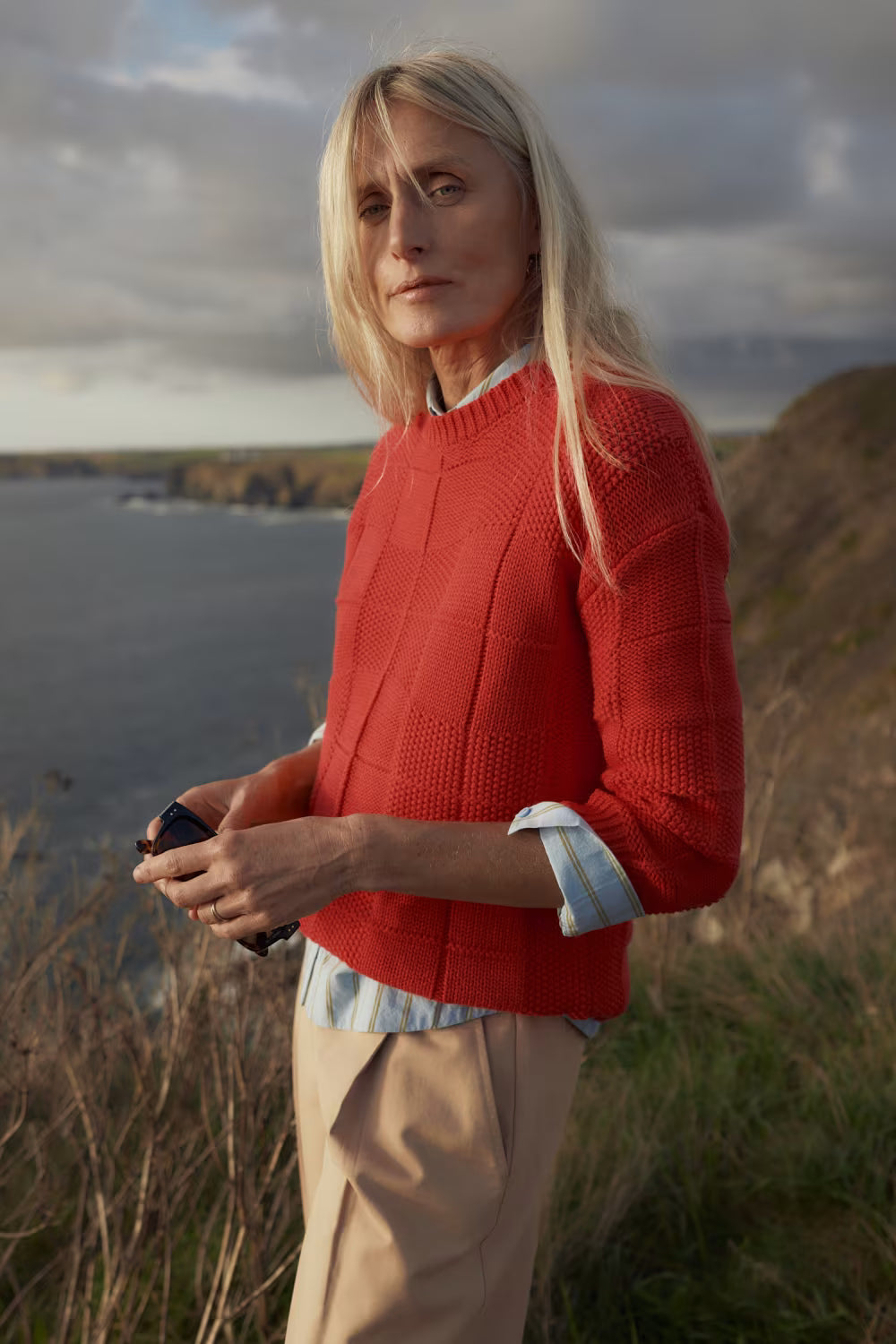 Seasalt Hedge Rock Crew Neck Jumper-Seasalt-White finn