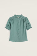 Seasalt Shore Path Frilled Shirt-Tops-10-Sardine-