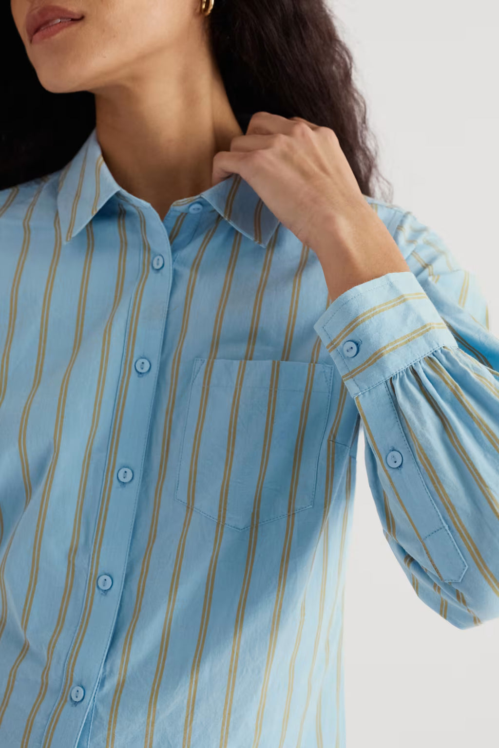 Seasalt Isla Semi-Fitted Shirt-Seasalt-White finn