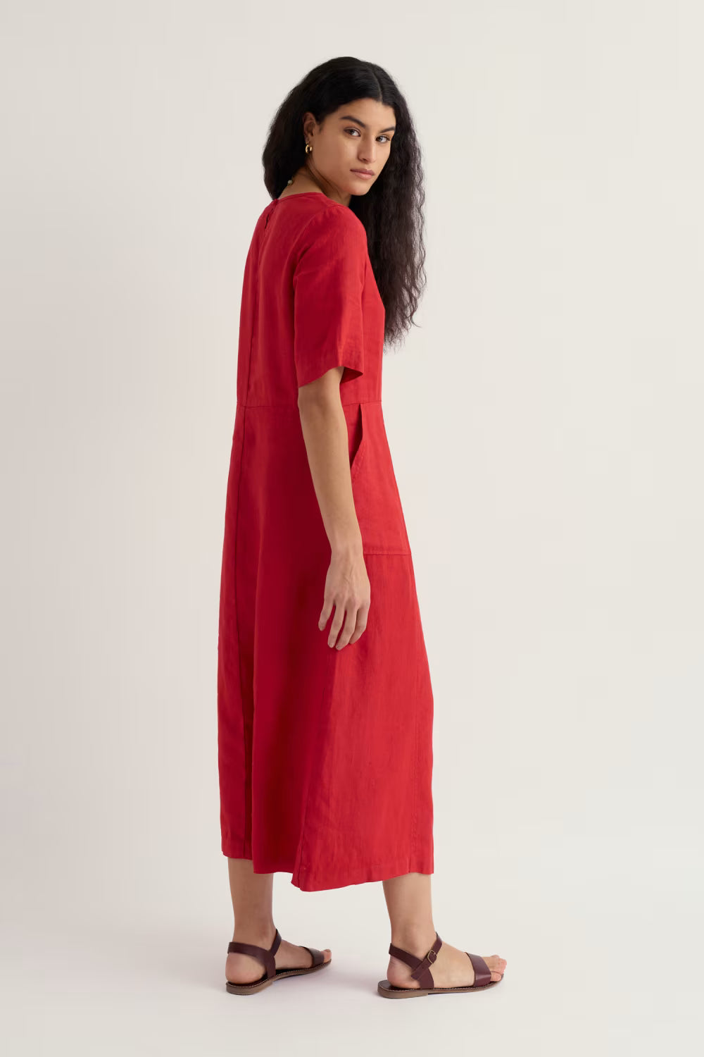 Seasalt Grass Wave Linen Dress