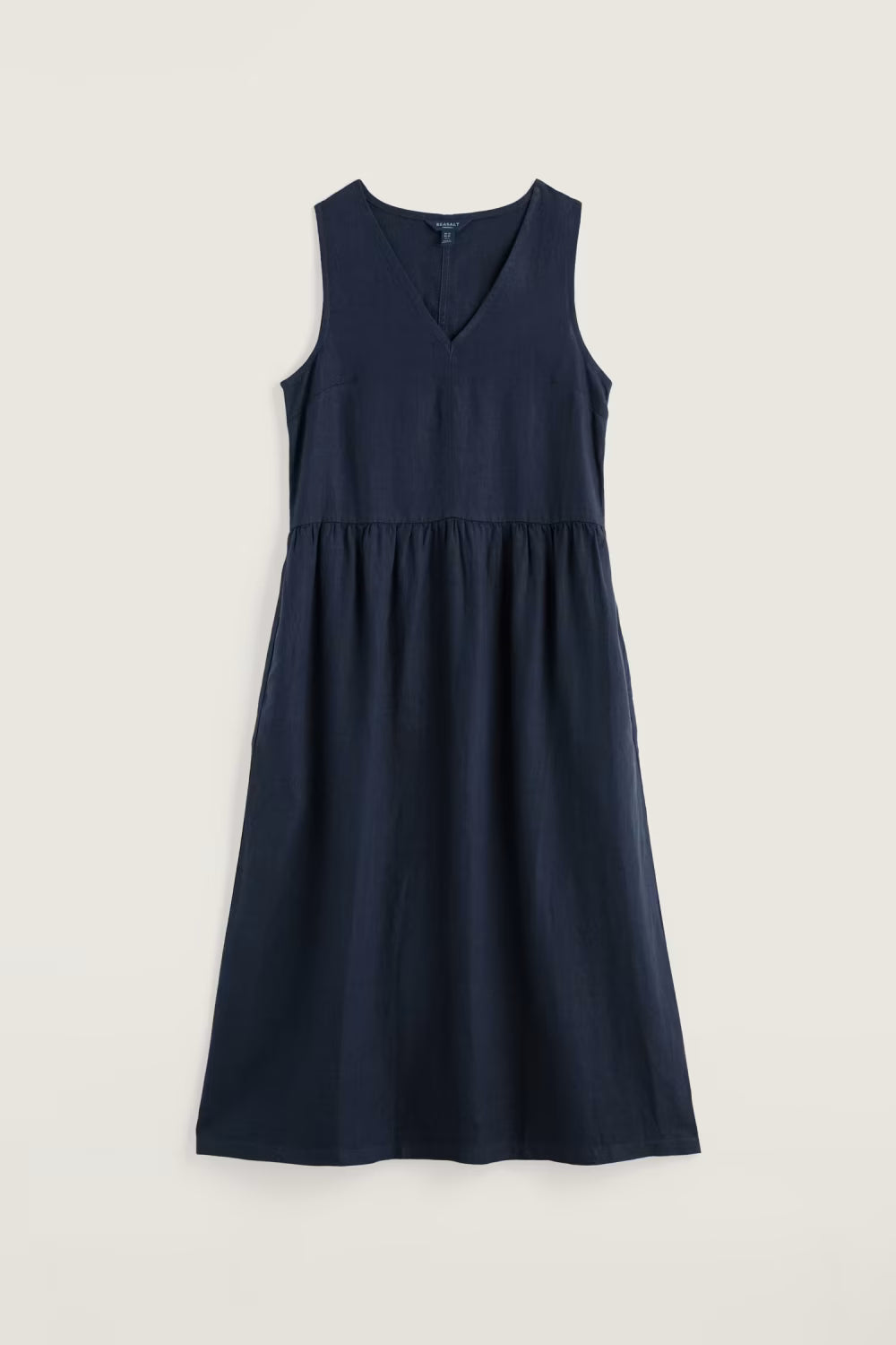 Seasalt Lowland Heather V-neck Linen Dress