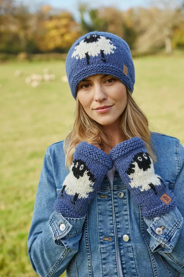 Pachamama Big Sheep Beanie-Accessories-White finn