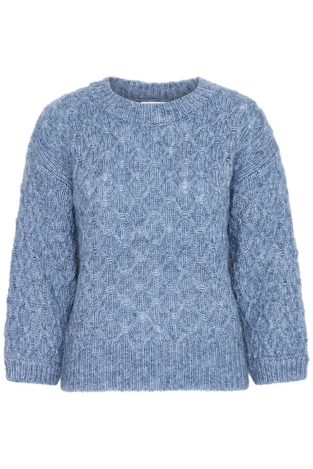 B Young OMHU Jumper-Knitwear-White finn