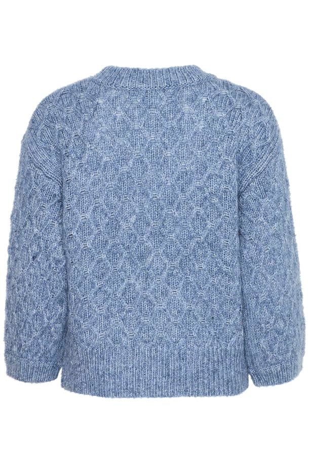 B Young OMHU Jumper-Knitwear-White finn
