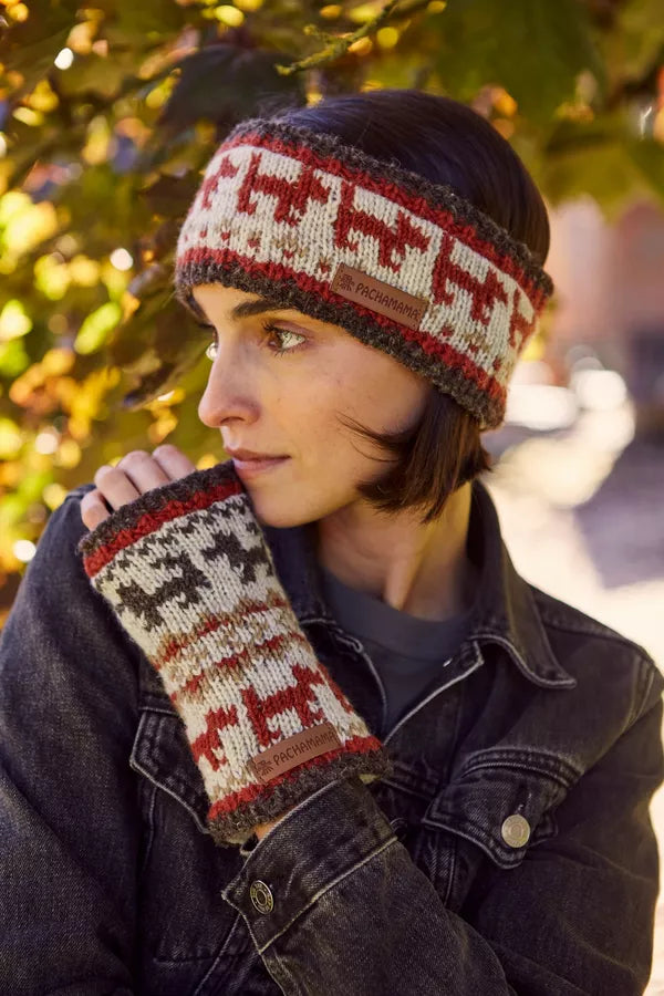 Pachamama Walking The Dog Headband-White finn