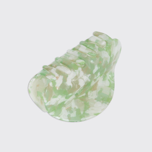 QUARTZ CHUNKY CLAW CLIP- GREEN