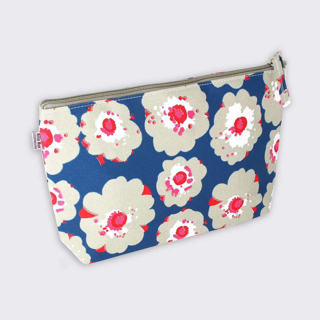Forever england Daisy Blue - Toiletry Bag-Washbag-White finn