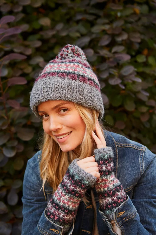 Pachamama Wharfdale Bobble Beanie-Accessories-White finn