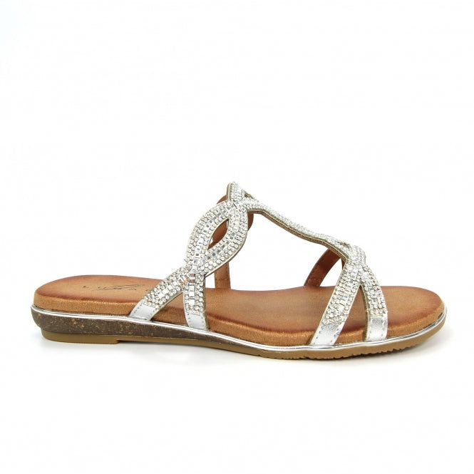 Gabriella Silver Sandal