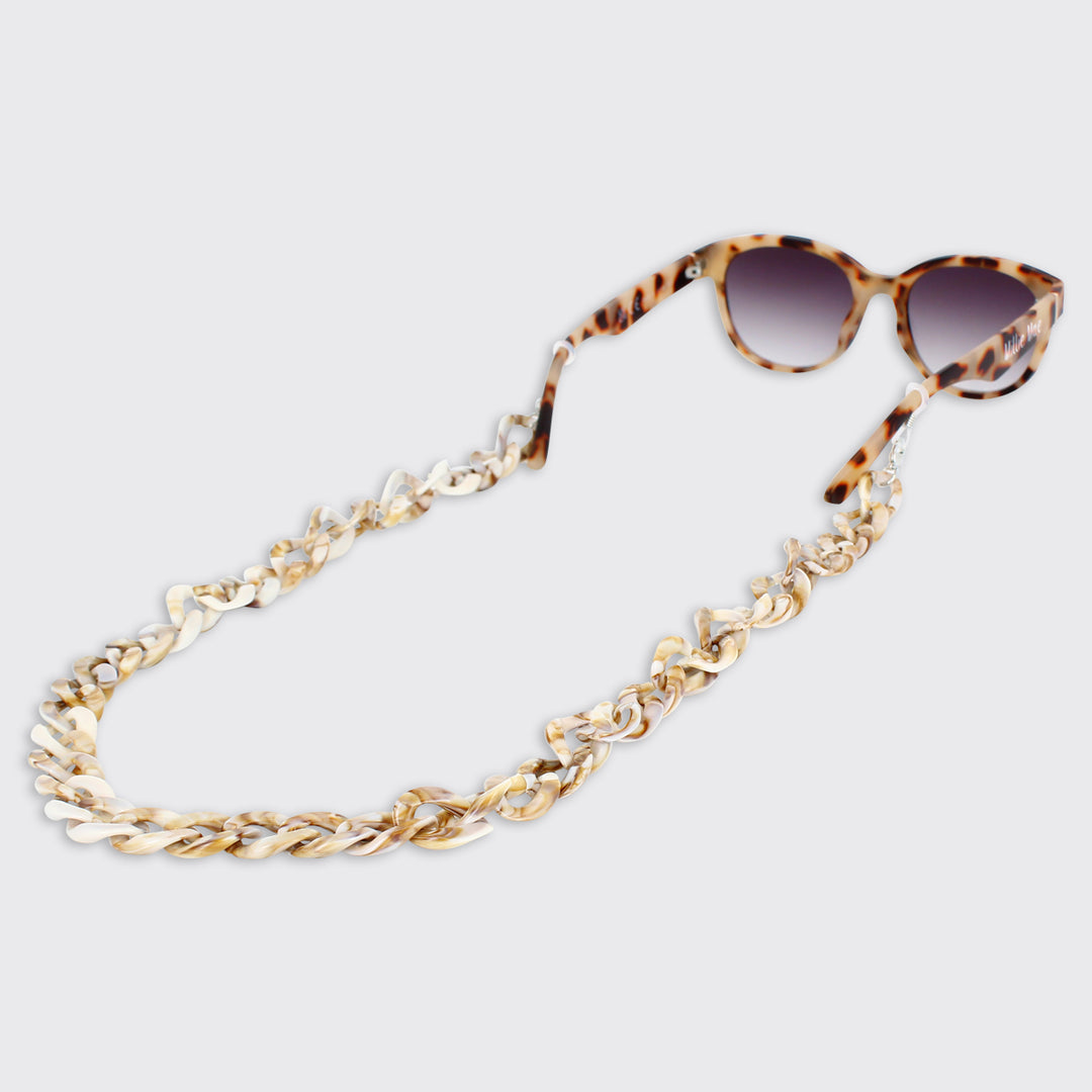 GLASSES CHAIN- CREAM ONYX-Jewelry-White finn