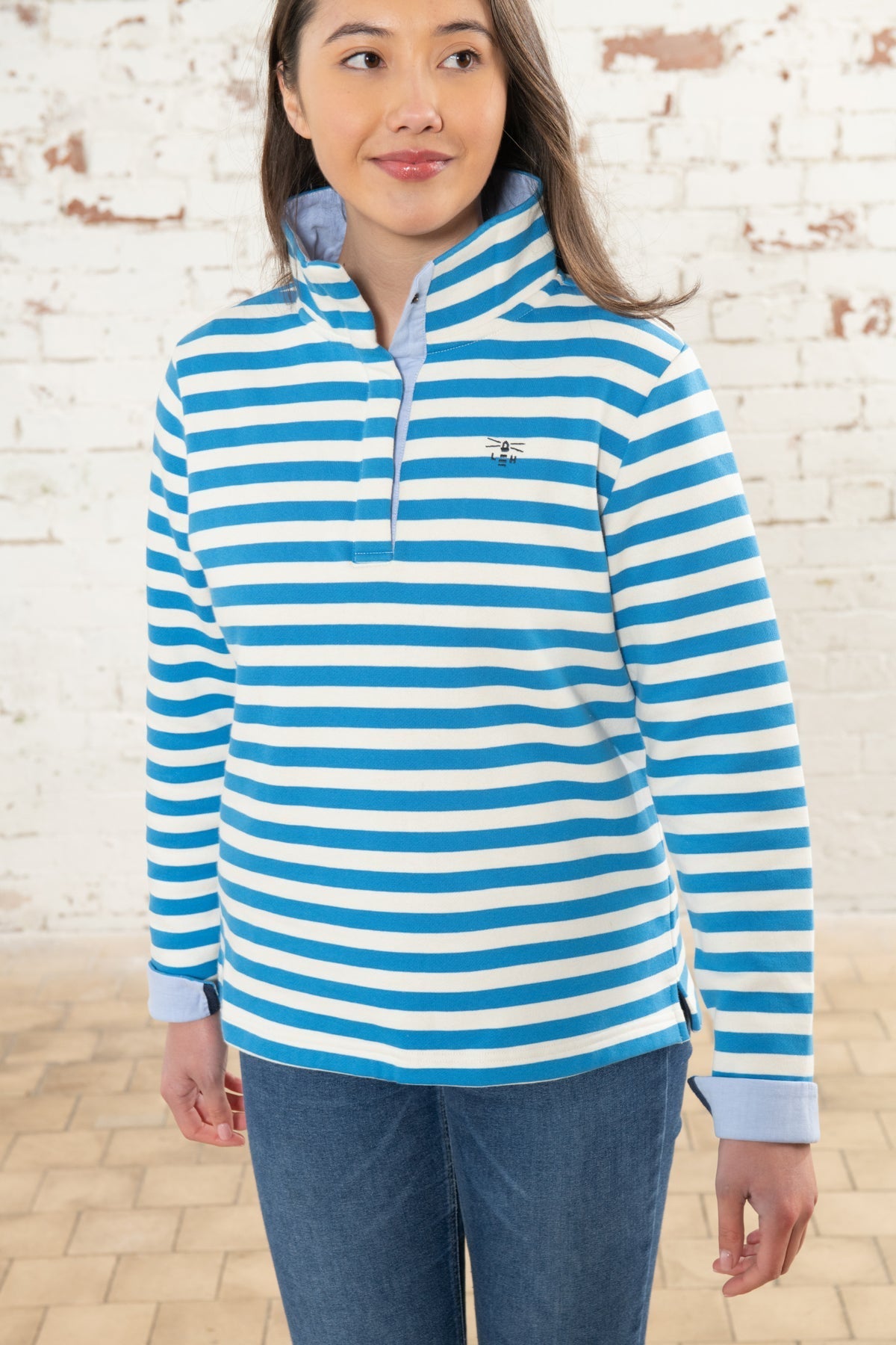 Haven Jersey Azure Blue Stripe