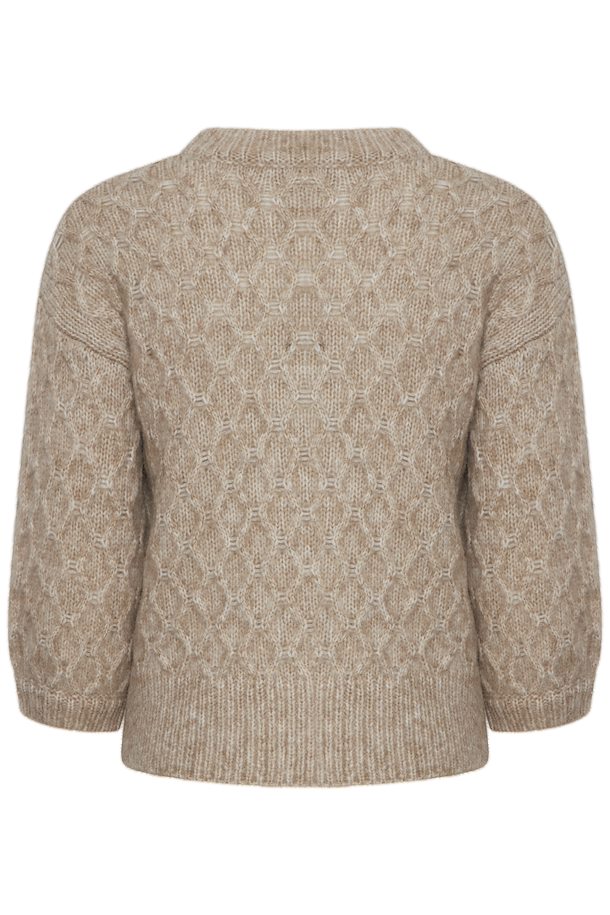 B Young OMHU Jumper-Knitwear-White finn