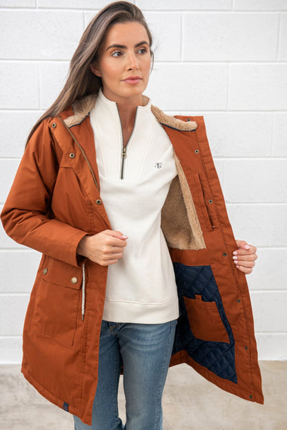 Lighthouse Isobel Coat - Rust