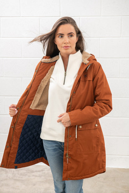 Lighthouse Isobel Coat - Rust