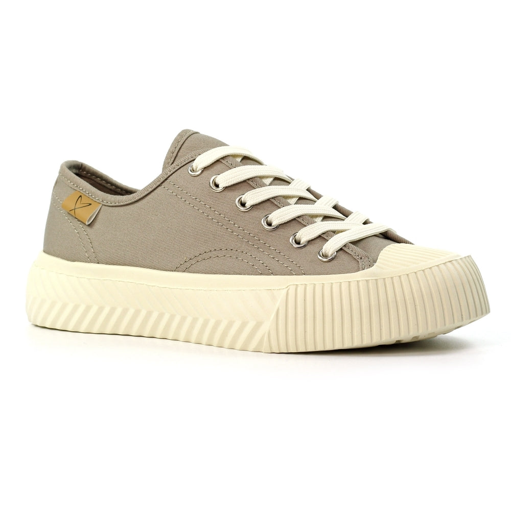 Jayne 11 Navy Trainers-White finn