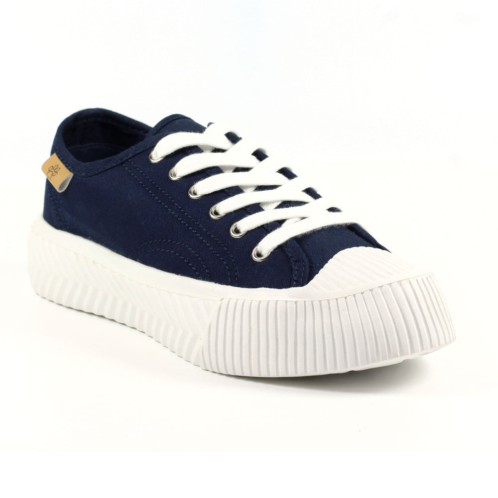 Jayne 11 Navy Trainers-Footwear-White finn